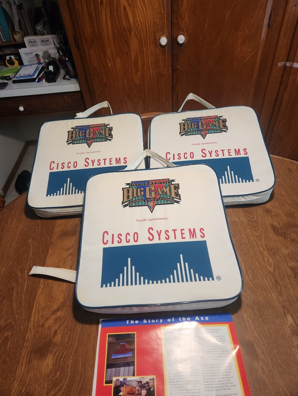 Vintage 1997 100th Big Game Cal vs Stanford Stadium Seat Cushions – Lot of 3